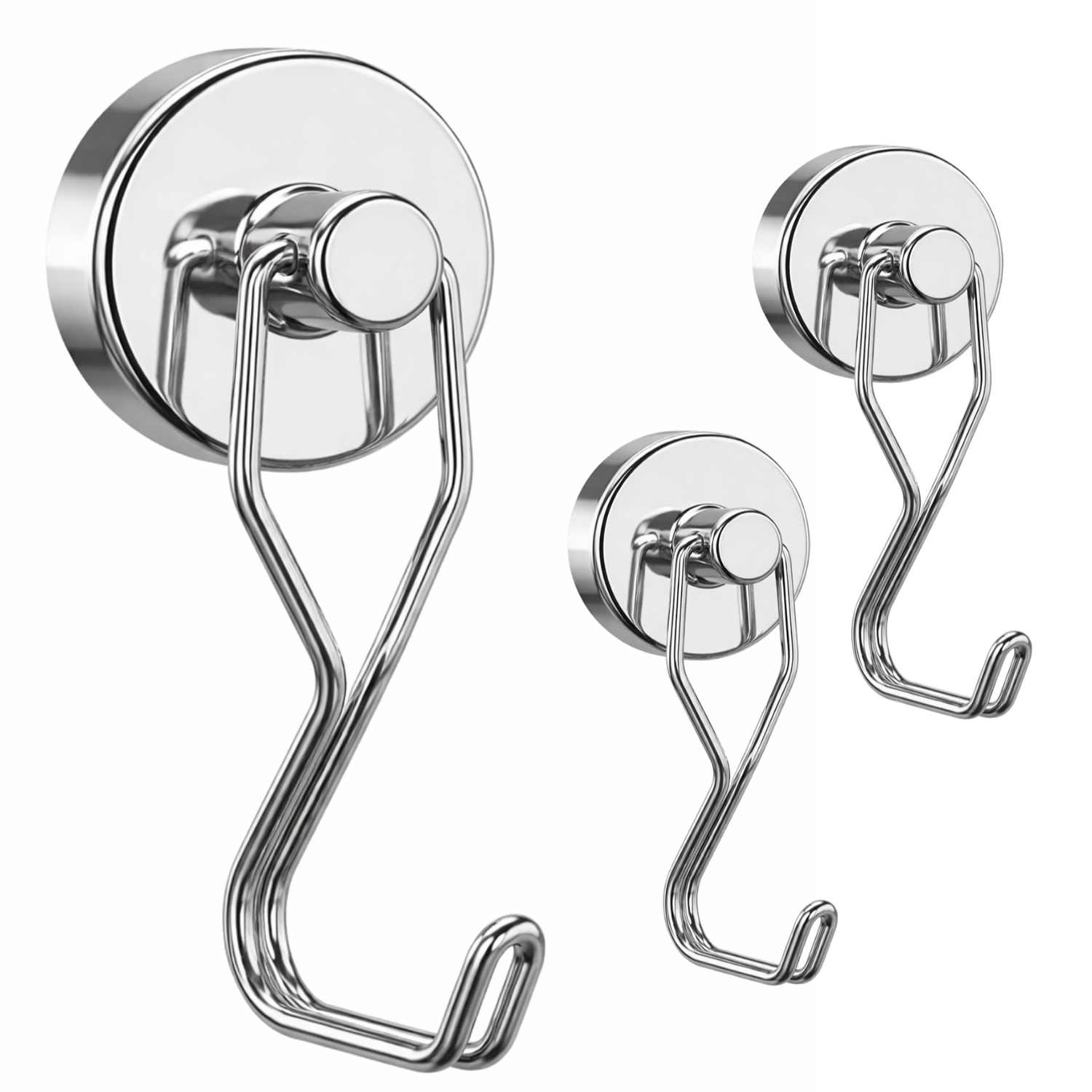 Black magnetic hook set